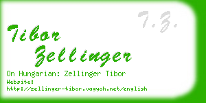tibor zellinger business card